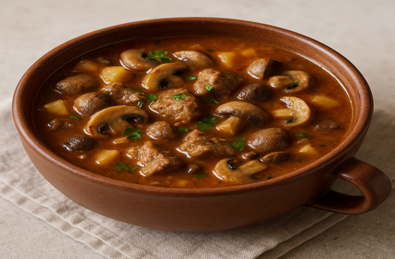 Бограч з грибами